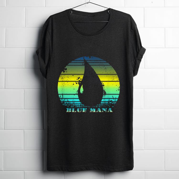Awesome Vintage Gathering Of Magic Blue Mana 80s Game RPG shirt