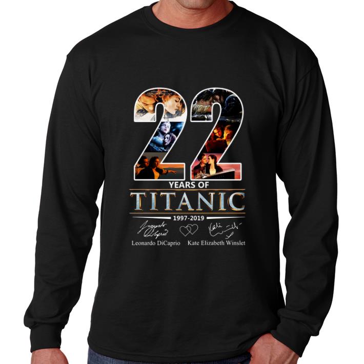 Nice 22 Years of Titanic Leonardo Dicaprio Kate Elizabeth Winslet shirt