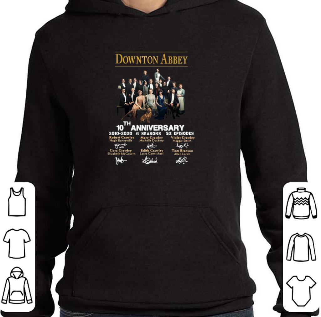 Nice Downton Abbey 10th Anniversary 2010-2020 6 seasons signatures shirt