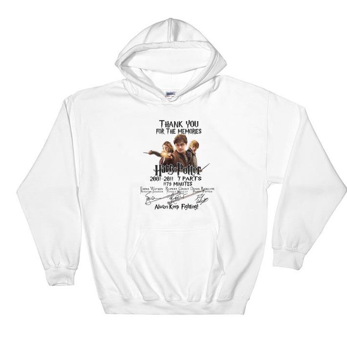 Original Thank You For The Memories Harry Potter Always Keep Fighting shirt