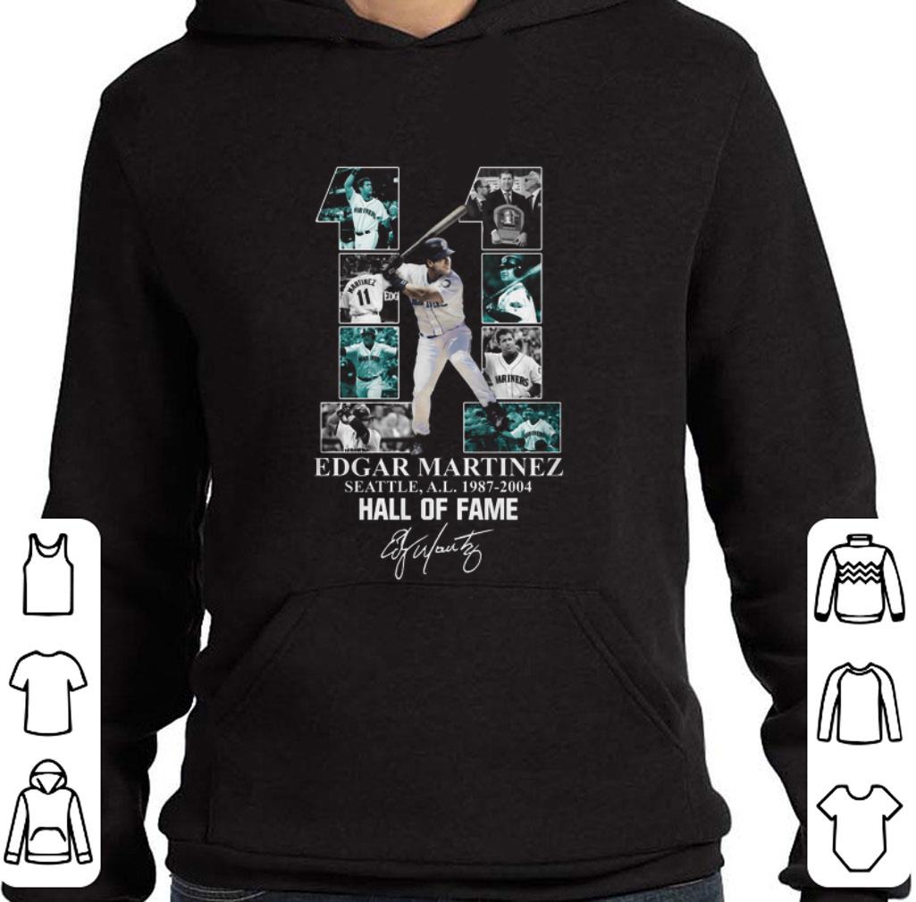 Premium 11 Edgar Martinez Seattle 1987-2004 Hall Of Fame signature shirt