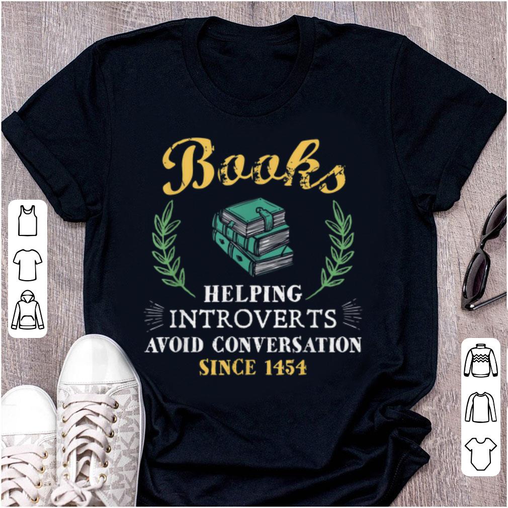 Premium Book Reader Helping Introverts Avoid Conversation shirt
