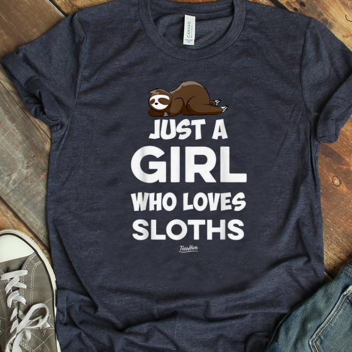 Pretty Just A Girl Who Loves Sloth Spirit Animal Sloth Lover shirt