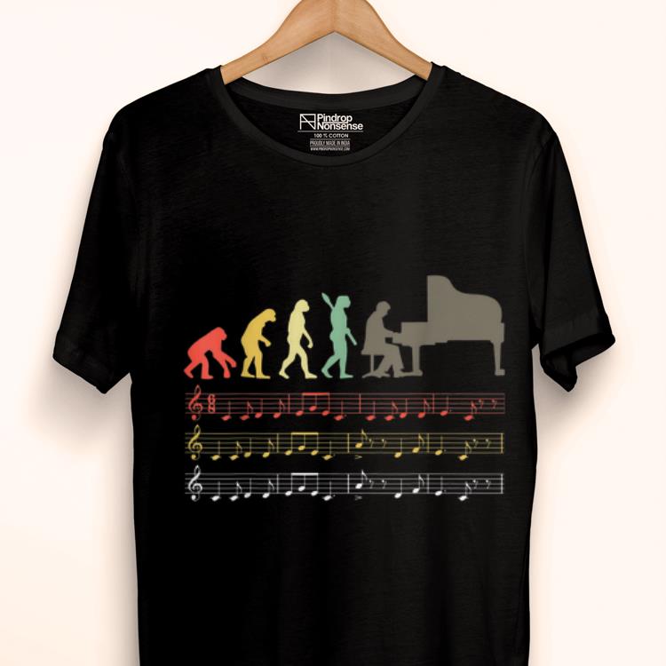 Pretty Retro Vintage Piano Evolution Of Man shirt