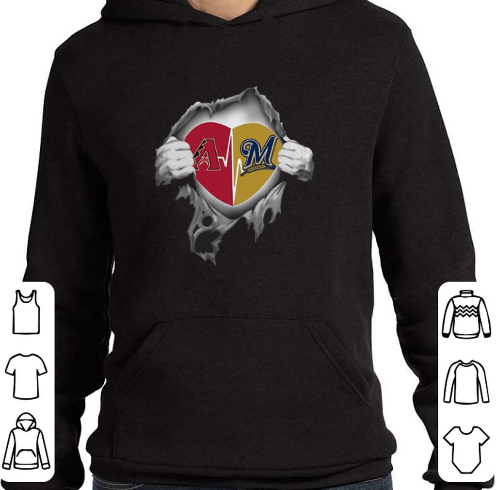 Awesome Arizona Diamondbacks Blood Inside Me Milwaukee Brewers shirt