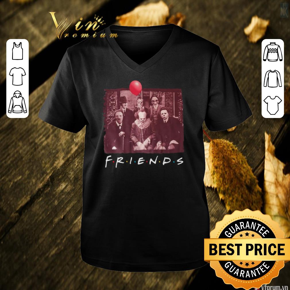 Awesome Halloween Freddy Krueger Friends TV Show Horror film characters shirt