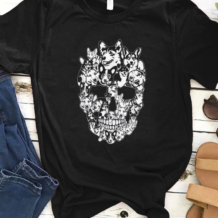 Beautiful Corgi Dog Skull Best Halloween Costume shirt