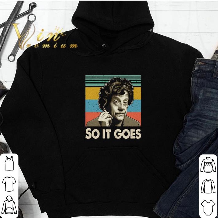 Hot Kurt Vonnegut So it goes vintage shirt