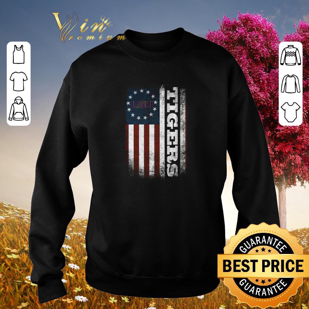 Nice LSU Tigers Betsy Ross flag shirt