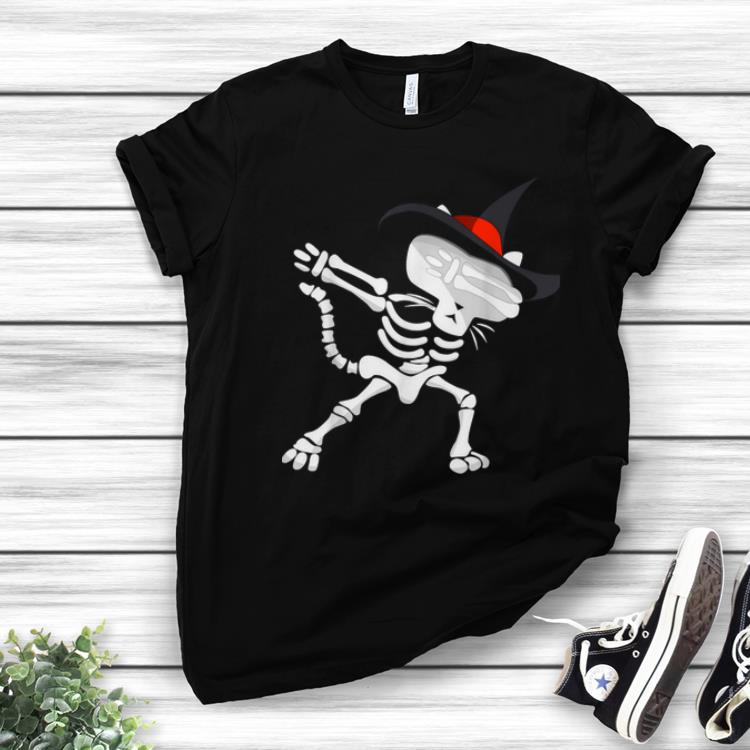 Official Dabbing Cat Skeleton Halloween Funny Gift
