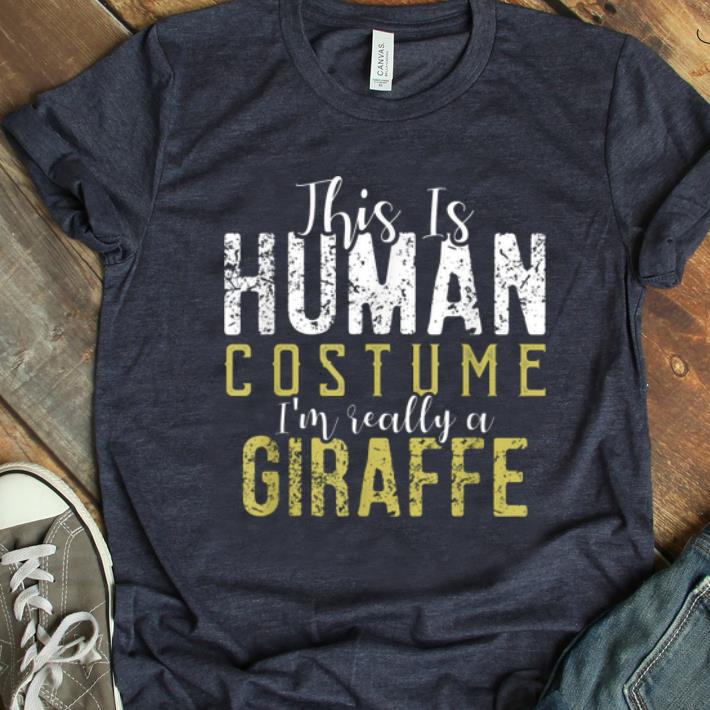 Official Giraffe Funny Halloween Party Costume Gift shirt