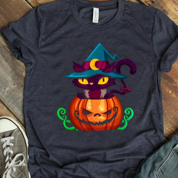 Official Kitten In A Pumpkin - Halloween Jack-o-lantern Cat shirt