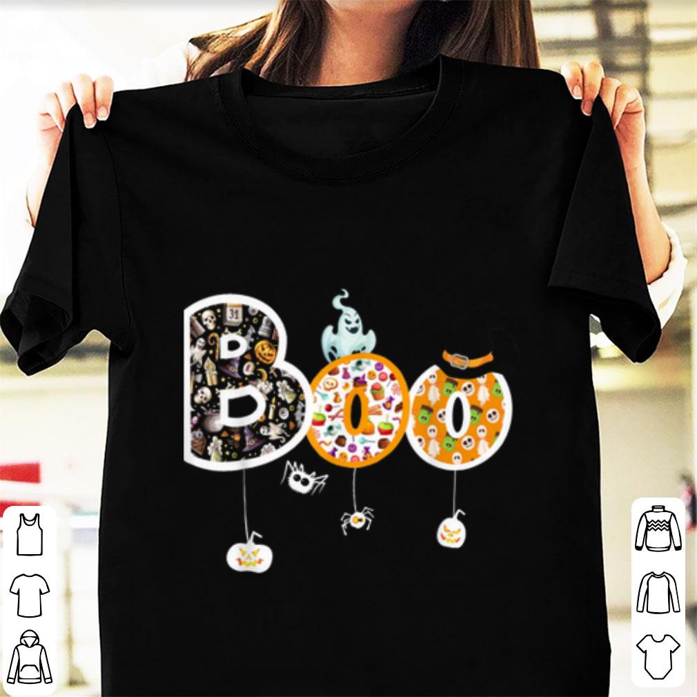 Original Boo Halloween Costume Spiders, Ghosts, Pumkin & Witch Hat shirt