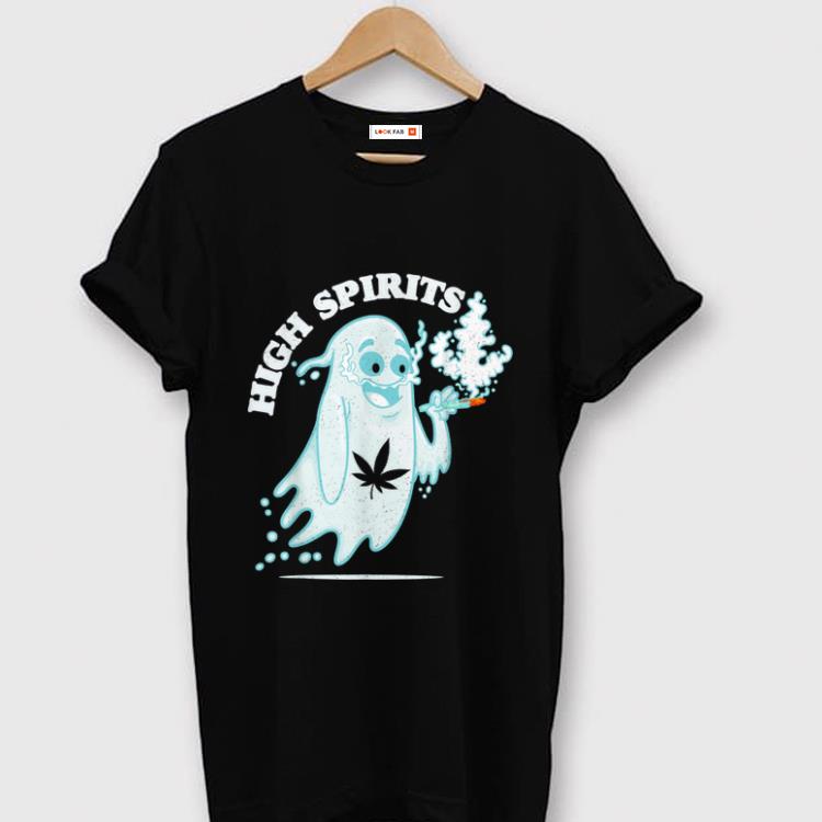 Original High Spirits Funny Halloween Stoner Pothead Cannabis Apparel shirt