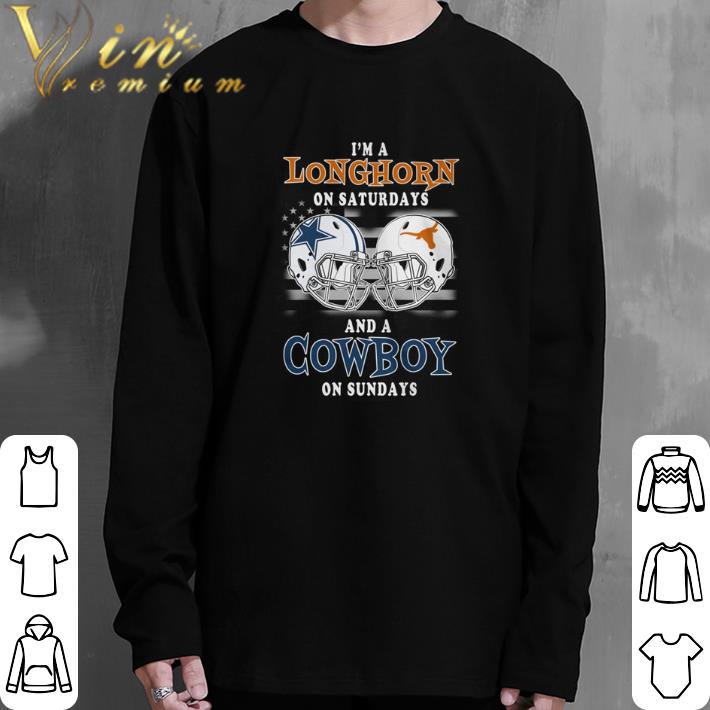 Pretty I'm a Texas Longhorns on saturdays and a Dallas Cowboys on sundays shirt