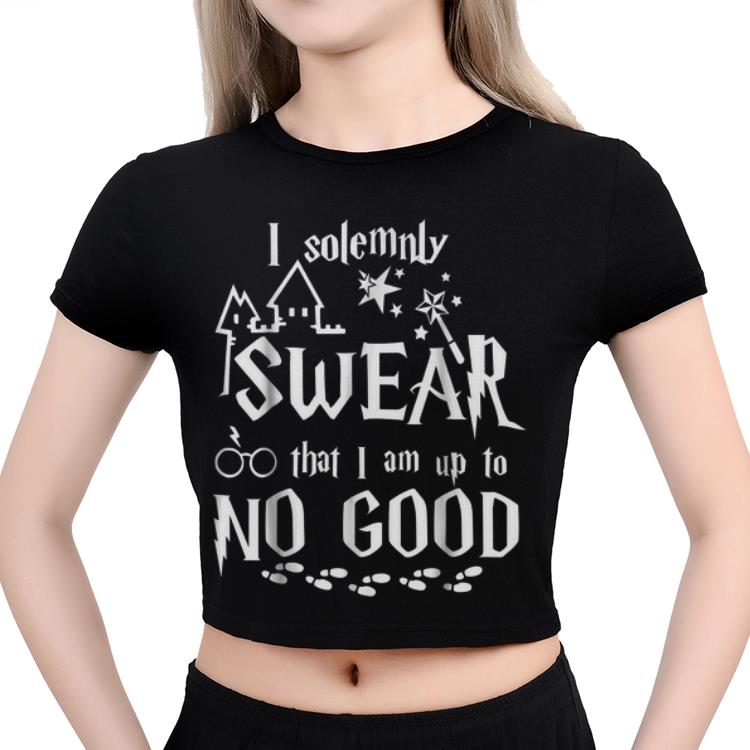 Harry Potter T-Shirt Donna 'I Solemnly Swear' - Nera, Larga, 100% Cotone, Ufficiale EMP