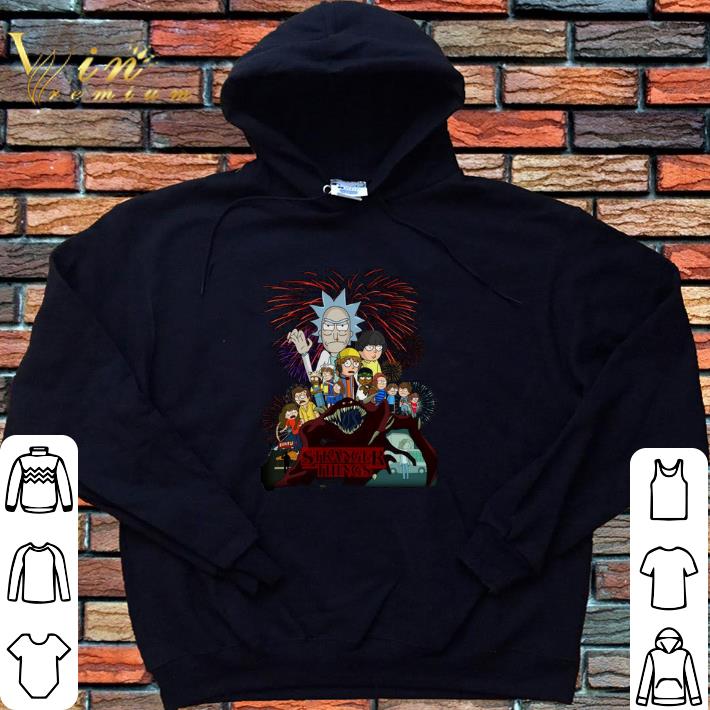 Top Rick and Morty version Stranger Things shirt