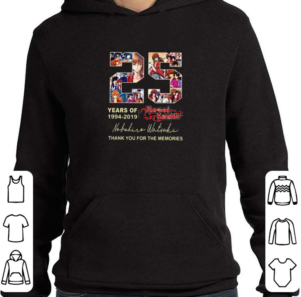 25 years of Rurouni Kenshin 1994-2019 thank you for the memories shirt