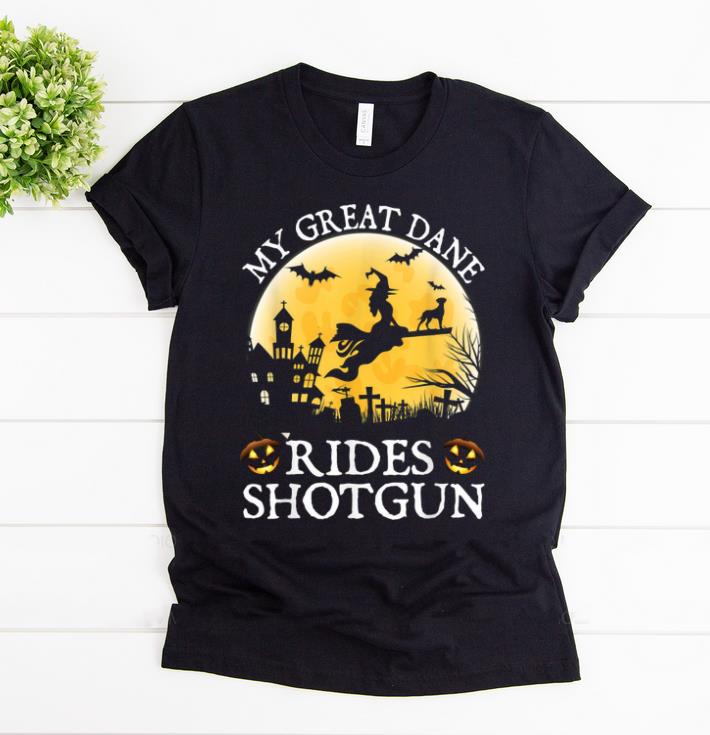 Awesome Belgian Great Dane Rides Shotgun Halloween Costume shirt