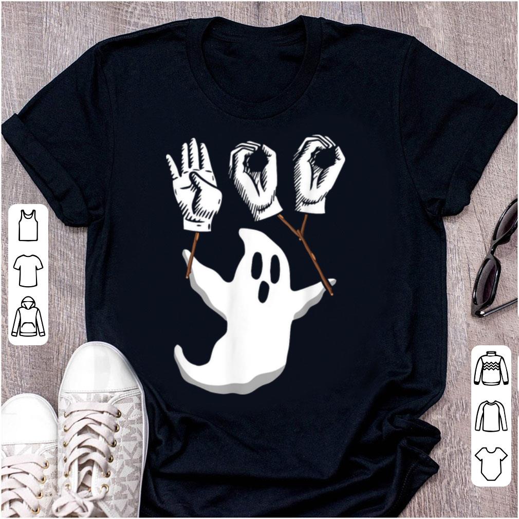 Awesome Boo Asl Sign Language Funny Boo Halloween shirt
