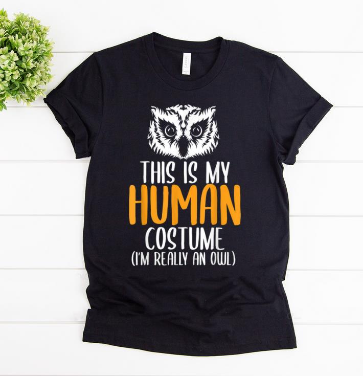 Awesome Halloween Funny Adult Kid Owl Apparel, Youth Human Costume shirt
