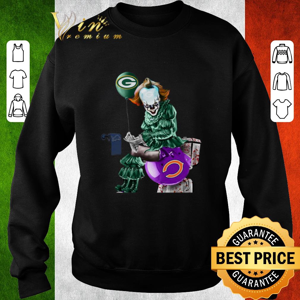Awesome Pennywise Green Bay Packers Detroit Lions Chicago Bears toilet shirt