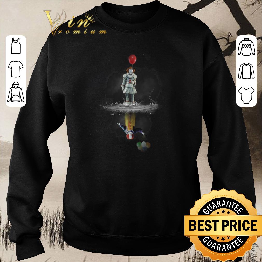 Awesome Pennywise reflection Water mirror Stephen King's IT The Clown shirt sweater