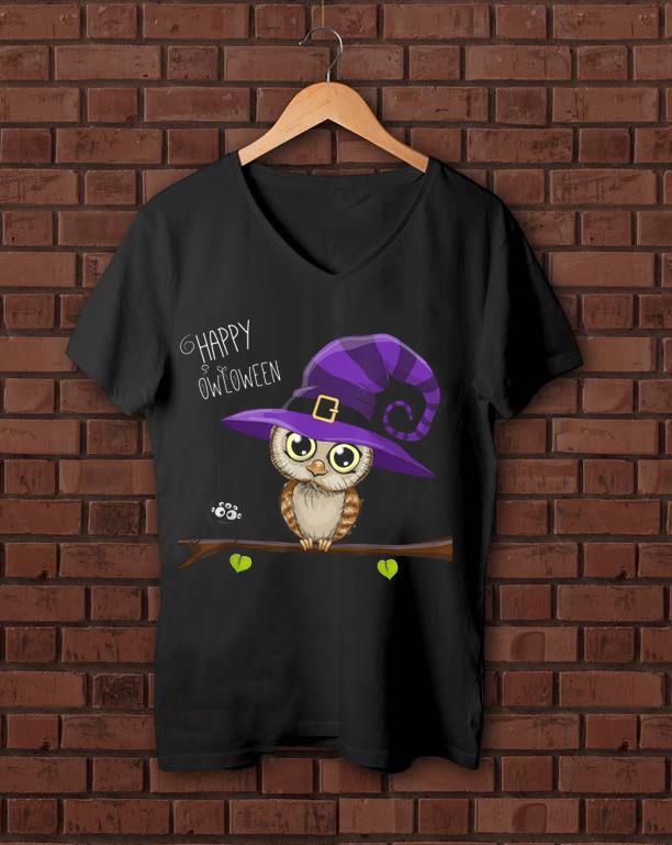 Funny Happy Owloween Halloween Owl shirt