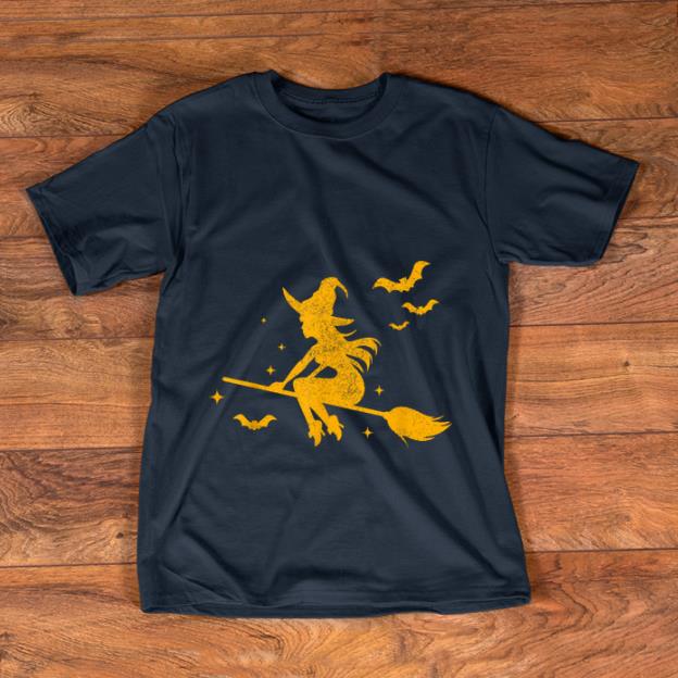 Funny Witch Riding Broomstick Halloween Costume Men Women Gift shirt