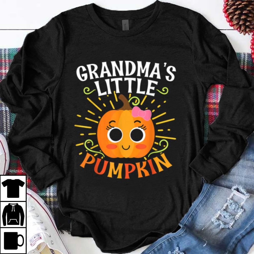 Grandma's Little Pumpkin Halloween Pregnancy Announcement shirt