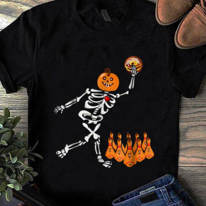 Hot Bowling Skeleton Bone Halloween shirt