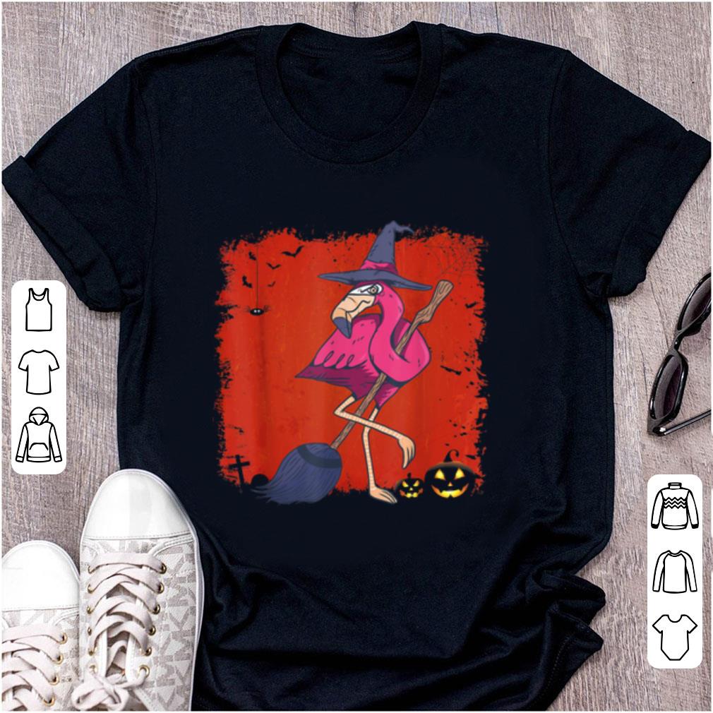 Hot Funny Flamingo Witch Easy Halloween Costume shirt