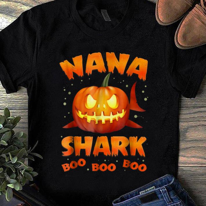 Hot Nana Shark Pumkin Halloween Christmas shirt