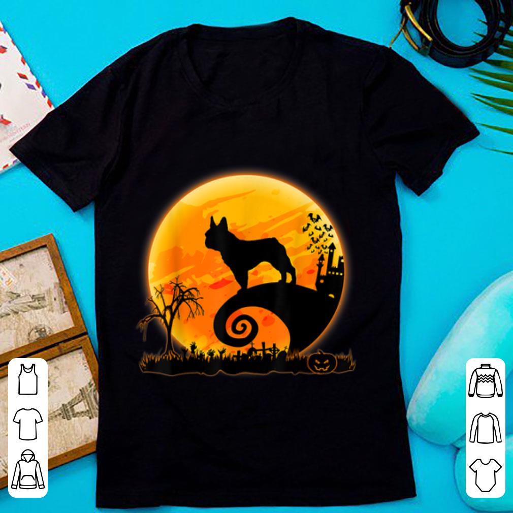 Nice French Bulldog Dog And Moon Funny Halloween Costume Gift shirt