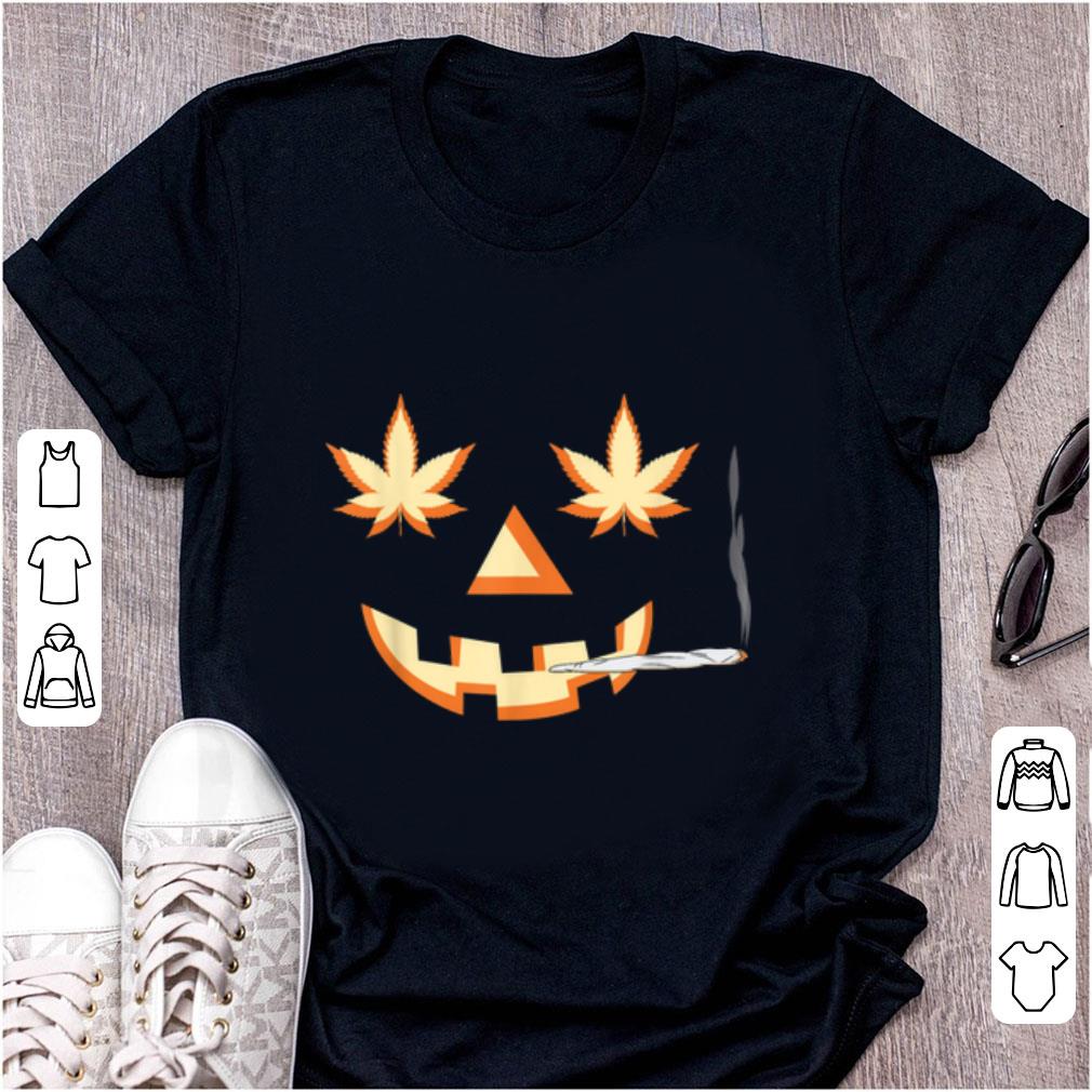 Nice Halloween Smoking Weed Funny Marijuana shirt
