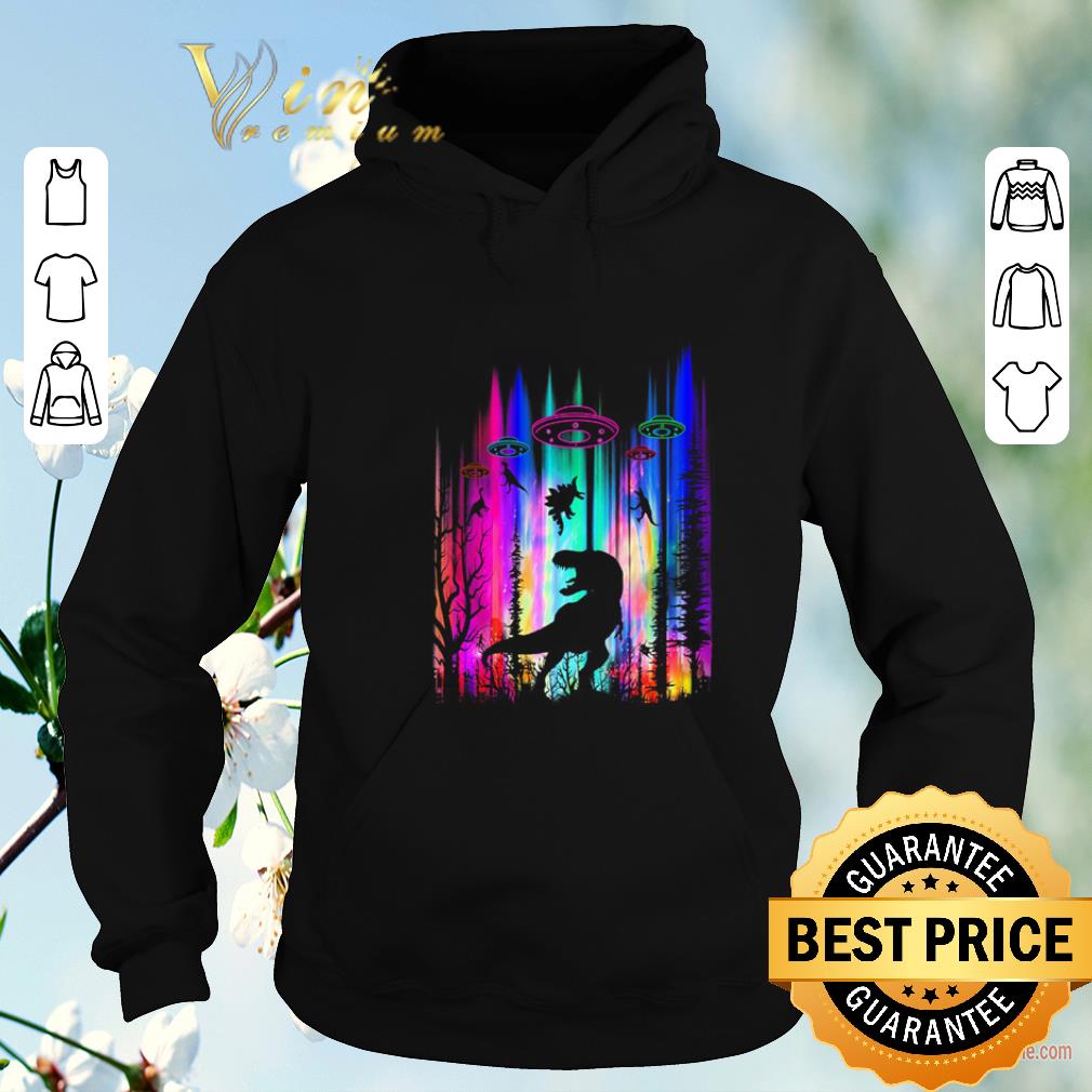 Nice T-Rex Dinosaur UFO Abduction shirt sweater