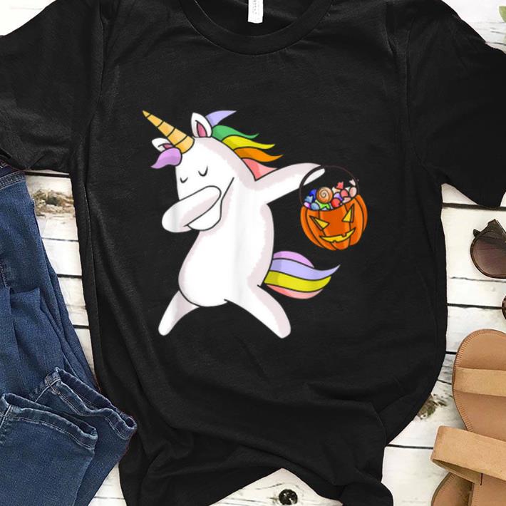 Official Happy Daboween Unicorn Halloween Dabbing Trick Dab shirt