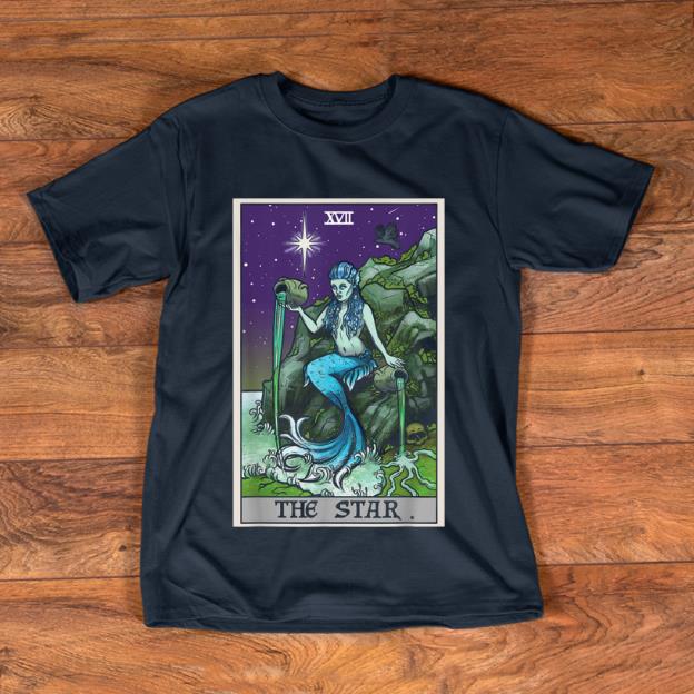 Official The Star Tarot Card Halloween Mermaid Witch Creepy Siren shirt
