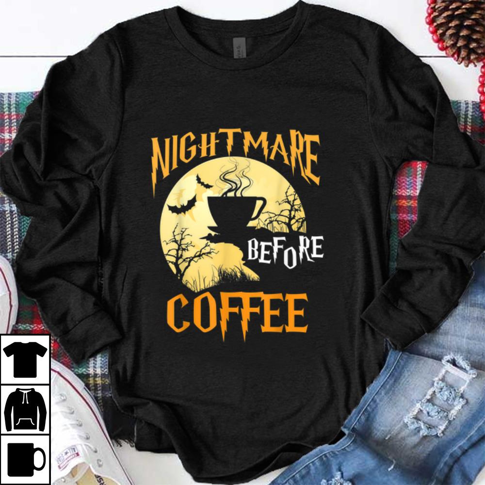 Premium Cute Nightmare Before Coffee Halloween Funny Mug Gift shirt