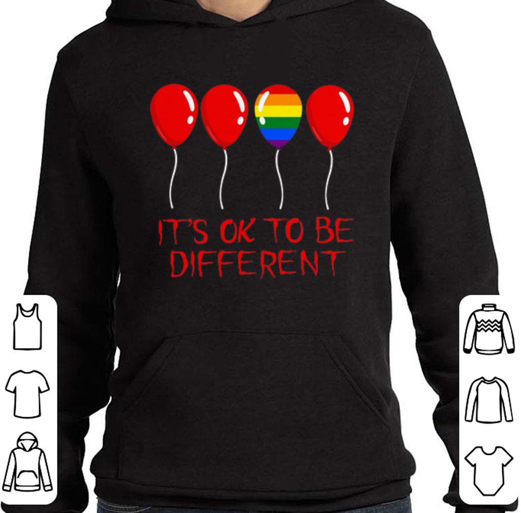 Premium LGBT Balloon It's ok to be different shirt