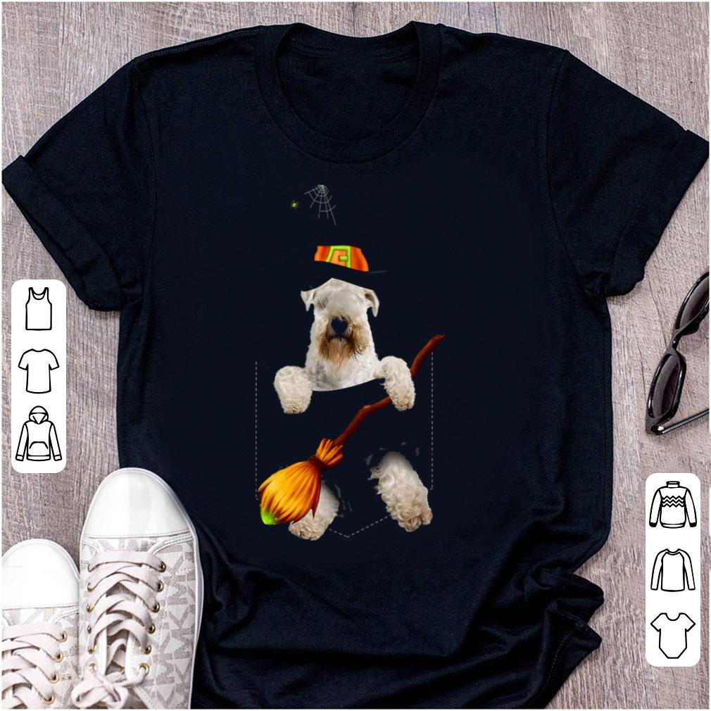 Premium Soft Coated Wheaten Terrier Witch Pocket Halloween Dog shirt