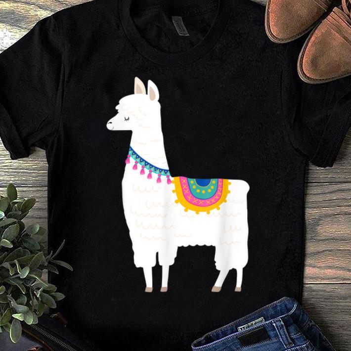 Pretty Cute Llama Gift for Girls shirt