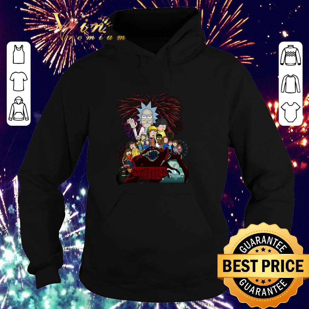 Pretty Rick and Morty version Stranger Things shirt