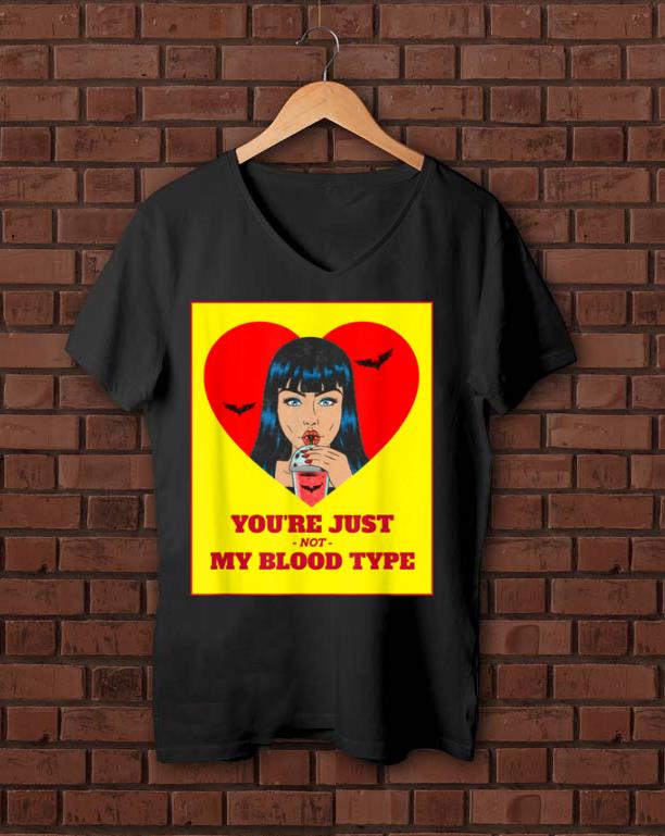 Top Halloween Bloodys Not My Blood Type Vampire Graphic shirt