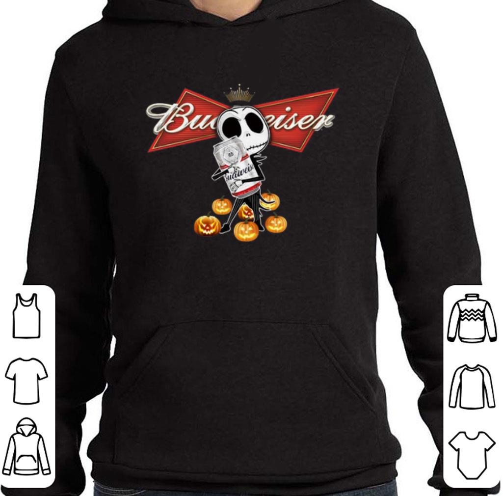 Top Jack Skellington hug Budweiser pumpkins shirt