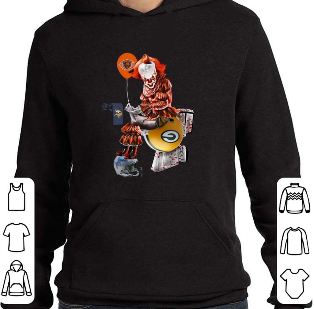Top Pennywise Chicago Bears Vikings Toilet Green Bay Packers shirt