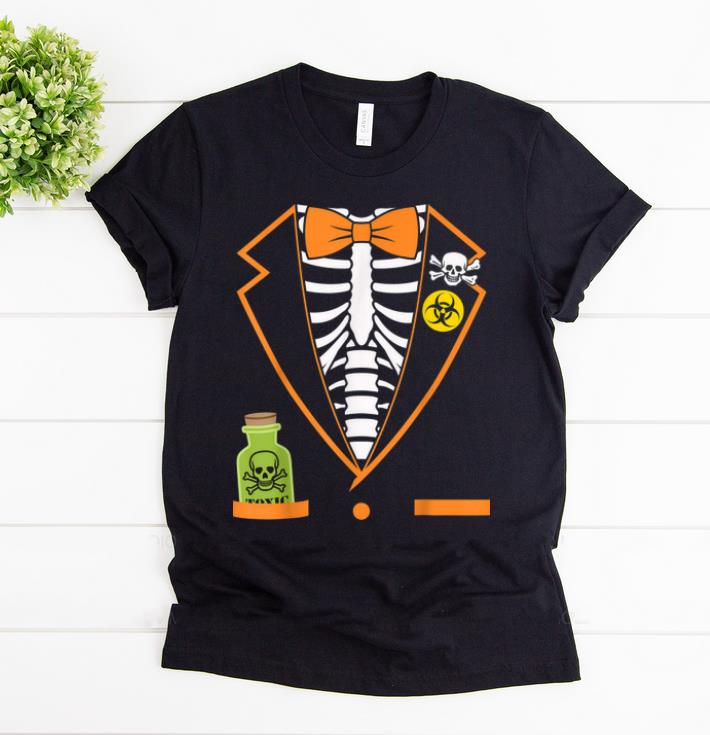Top Skeleton Tuxedo Spooky Funny Halloween shirt