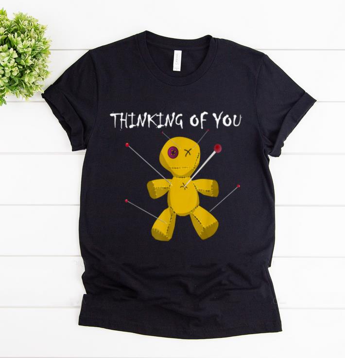 Top Voodoo Doll Really Scary Creepy Broom Hat Horror shirt