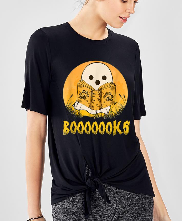 Awesome Booooooks Boo Read Books Halloween shirt
