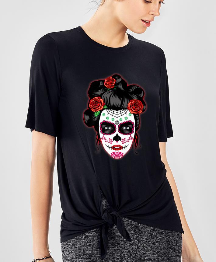 Awesome Dia de los Muertos Day of the Dead Skull Halloween shirt